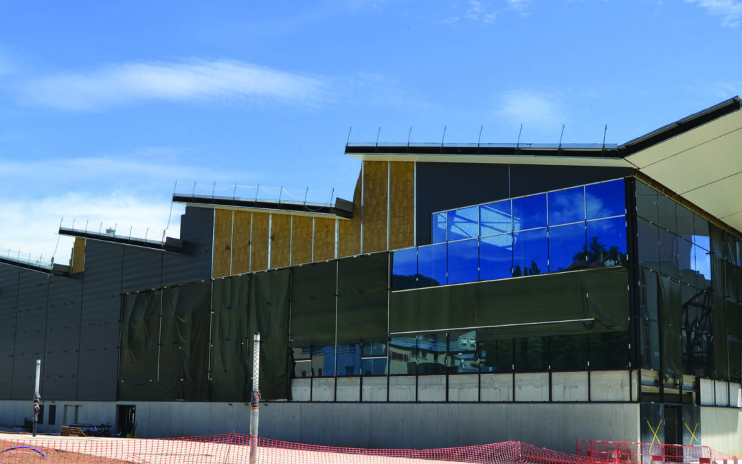 Chantier d’enrobés atypique, le parking souterrain du nouveau Super U d’Annonay